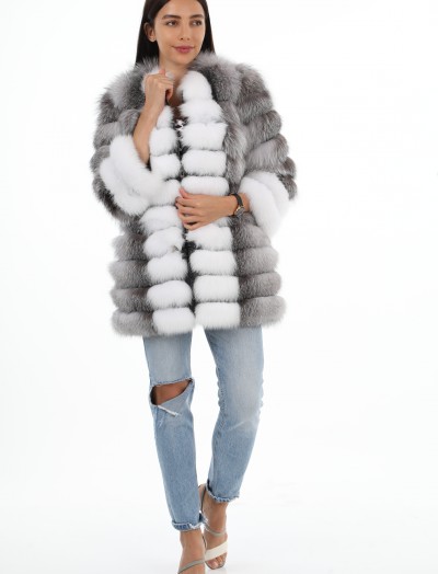 Fur Leather Long Parka